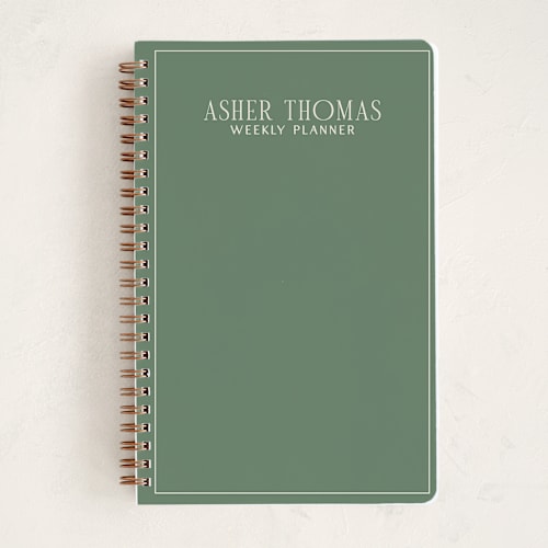 This is a forest journals with standard by Ellen Schlegelmilch called elegant serif printing on premium cover stock in notebook