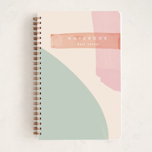 This is a mint journals with standard by Creo Study called moody sunset printing on premium cover stock in notebook