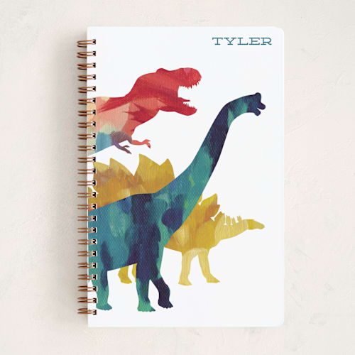 This is a candy journals with standard by Holly Whitcomb called dinosaur stomp printing on premium cover stock in notebook