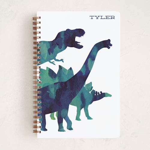 This is a deep sea journals with standard by Holly Whitcomb called dinosaur stomp printing on premium cover stock in notebook