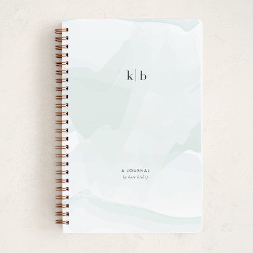 This is a seabreeze journals with standard by Jennifer Postorino called initials printing on premium cover stock in notebook