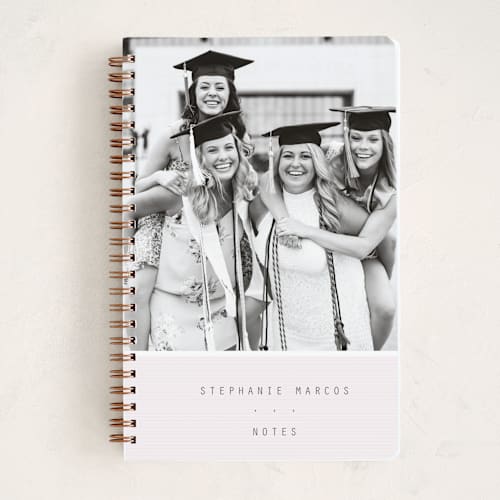 This is a blush journals with standard by Lea Delaveris called letterboard printing on premium cover stock in notebook