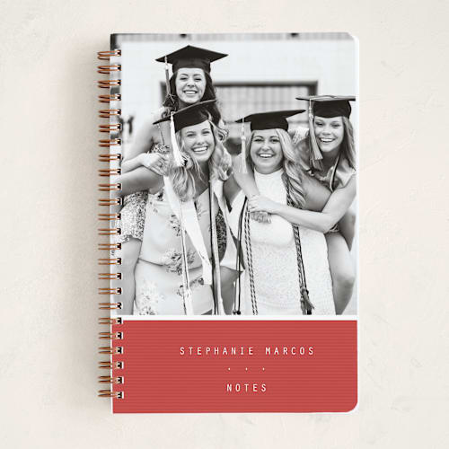 This is a cardinal journals with standard by Lea Delaveris called letterboard printing on premium cover stock in notebook