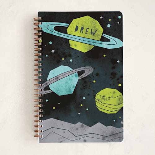 This is a uranus journals with standard by Susanne Kasielke called space planets printing on premium cover stock in notebook