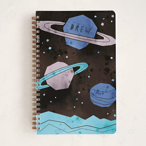 This is a neptune journals with standard by Susanne Kasielke called space planets printing on premium cover stock in notebook