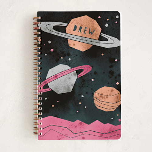 This is a venus journals with standard by Susanne Kasielke called space planets printing on premium cover stock in notebook
