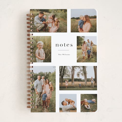 This is a snow journals with standard by Jennifer Wick called editorial printing on premium cover stock in notebook