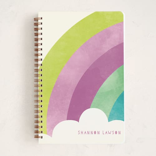 This is a poppy journals with standard by Lori Wemple called bright rainbow printing on premium cover stock in notebook