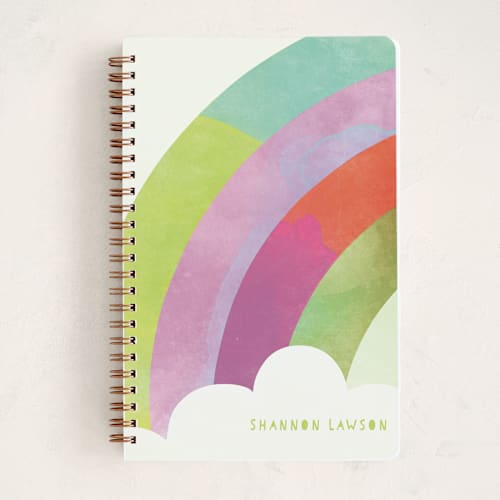 This is a fern journals with standard by Lori Wemple called bright rainbow printing on premium cover stock in notebook