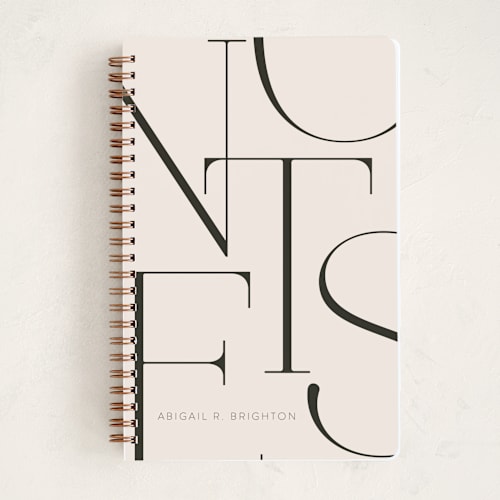 This is a powder journals with standard by Iveta Angelova called elegant notes printing on premium cover stock in notebook
