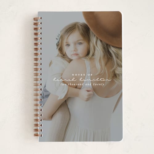 This is a snow journals with standard by Hudson meet Rose called modern notes printing on premium cover stock in notebook