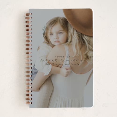 This is a coal journals with standard by Hudson meet Rose called modern notes printing on premium cover stock in notebook