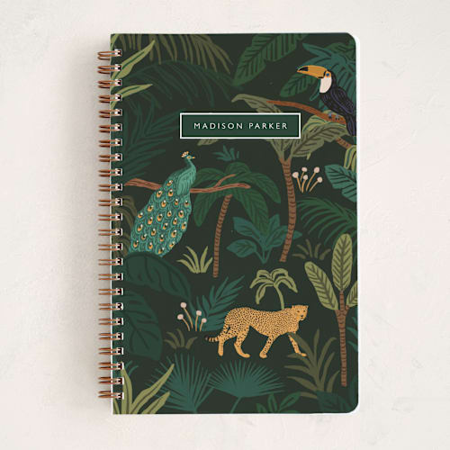 This is a jungle journals with standard by Elly called wild spirit printing on premium cover stock in notebook