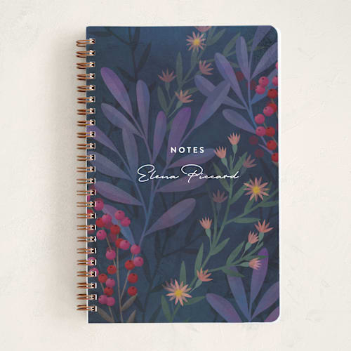 This is a lavender journals with standard by Ann Gardner called moody blues printing on premium cover stock in notebook
