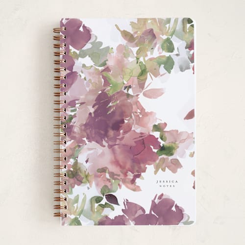 This is a orchid journals with standard by Lori Wemple called bouquets printing on premium cover stock in notebook