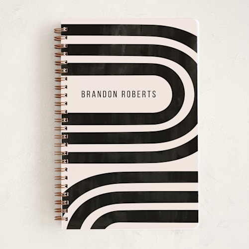 This is a ebony journals with standard by Iveta Angelova called winding printing on premium cover stock in notebook