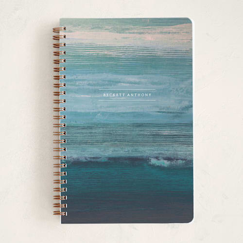This is a sea journals with standard by Jen Florentine called lined sea printing on premium cover stock in notebook