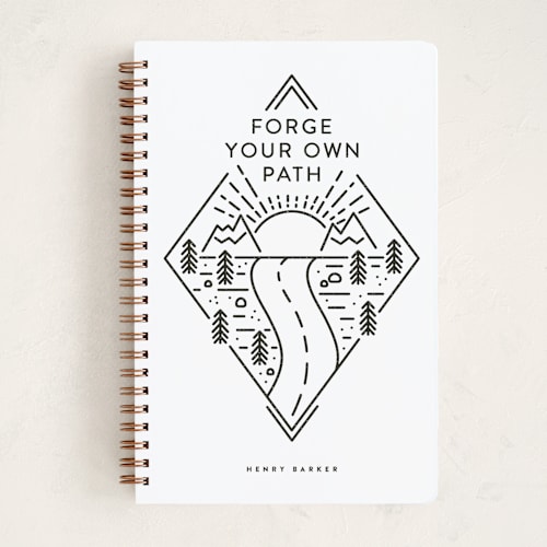 This is a silk journals with standard by Jen Banks called forge printing on premium cover stock in notebook