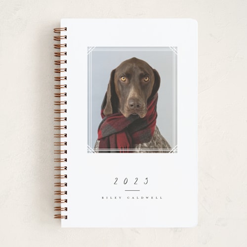 This is a snow journals with standard by Brianne Larsen called framed printing on premium cover stock in notebook