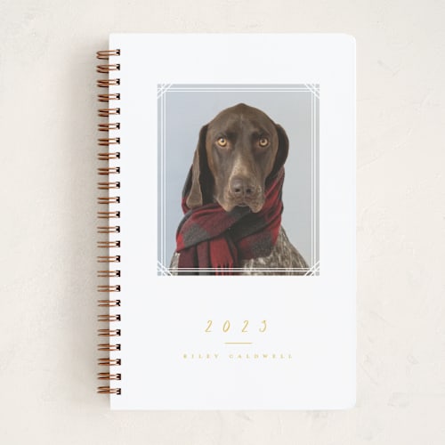 This is a mustard journals with standard by Brianne Larsen called framed printing on premium cover stock in notebook