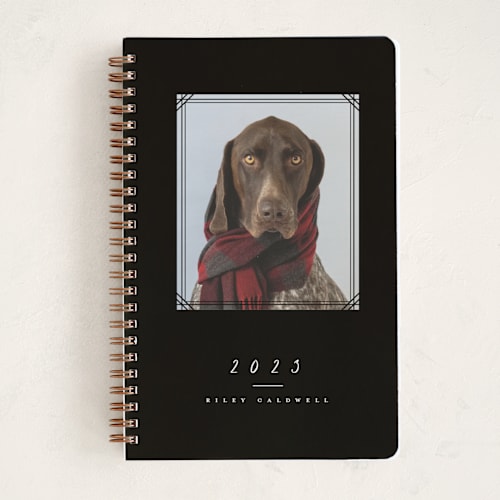 This is a night journals with standard by Brianne Larsen called framed printing on premium cover stock in notebook