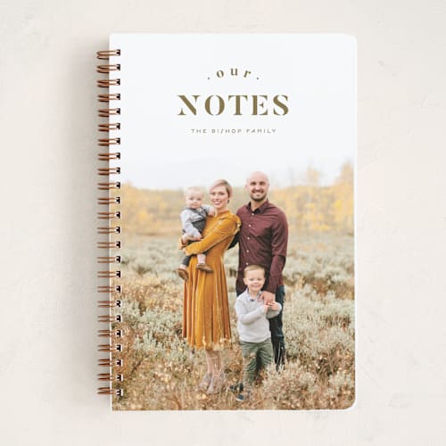 This is a carob journals with standard by Anastasia Makarova called our family notes printing on premium cover stock in notebook