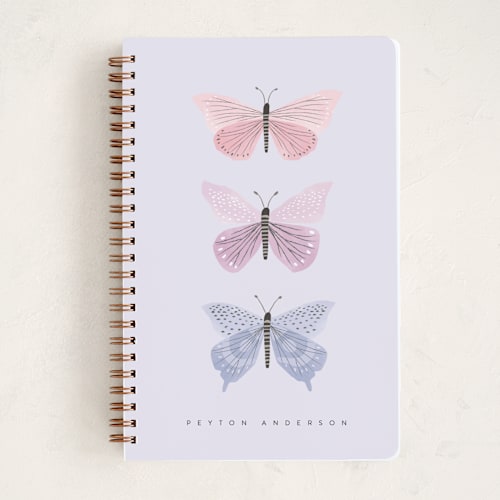 This is a lilac journals with standard by Karidy Walker called butterfly collection printing on premium cover stock in notebook