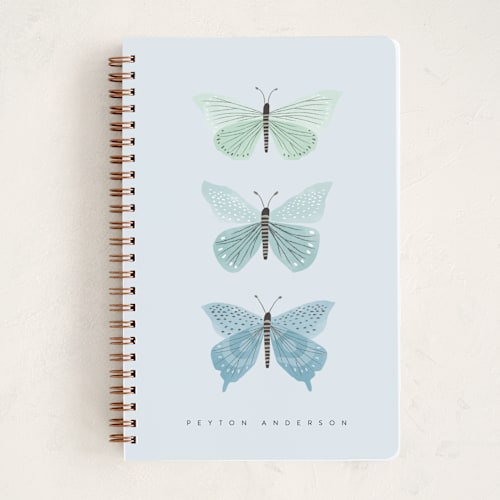 This is a rain journals with standard by Karidy Walker called butterfly collection printing on premium cover stock in notebook