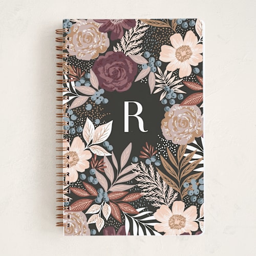 This is a carnation journals with standard by Alethea and Ruth called floral spread printing on premium cover stock in notebook