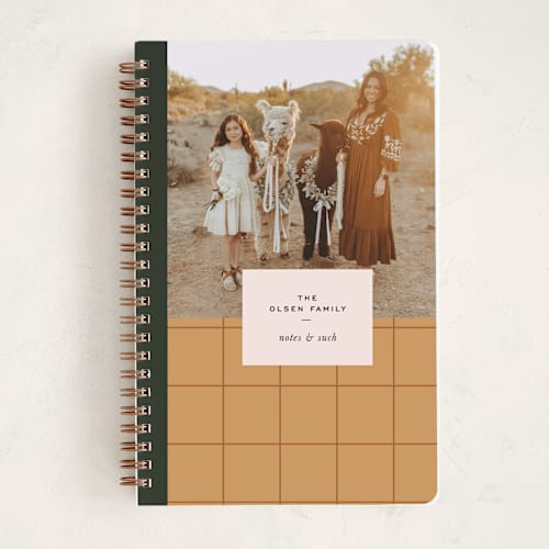 This is a ochre journals with standard by Annie Clark called field notes printing on premium cover stock in notebook