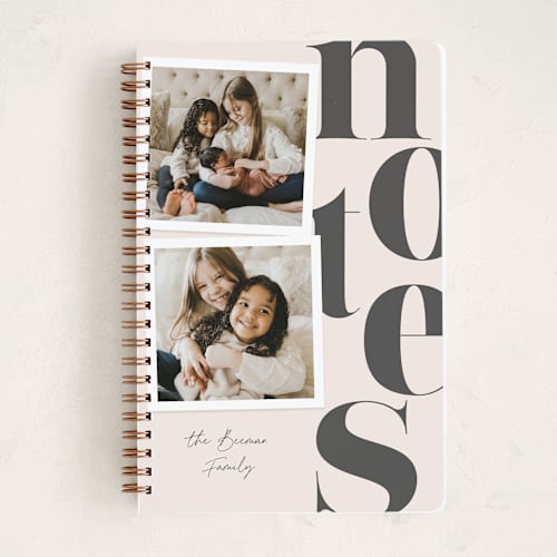 This is a ivory journals with standard by Ashley Rosenbaum called snapshots printing on premium cover stock in notebook