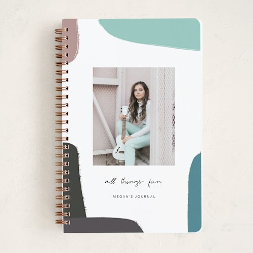 This is a wasabi journals with standard by Yaling Hou Suzuki called hey you printing on premium cover stock in notebook