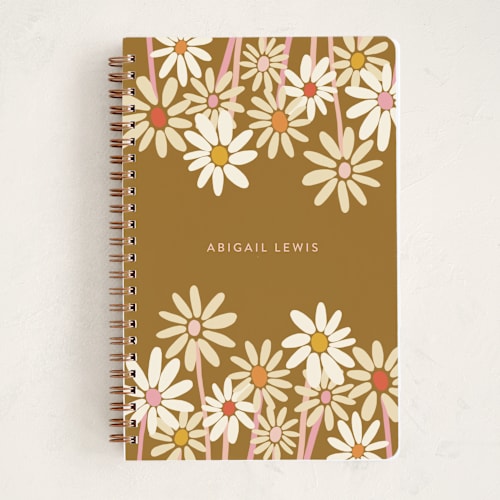 This is a sienna journals with standard by Morgan Kendall called daisies printing on premium cover stock in notebook