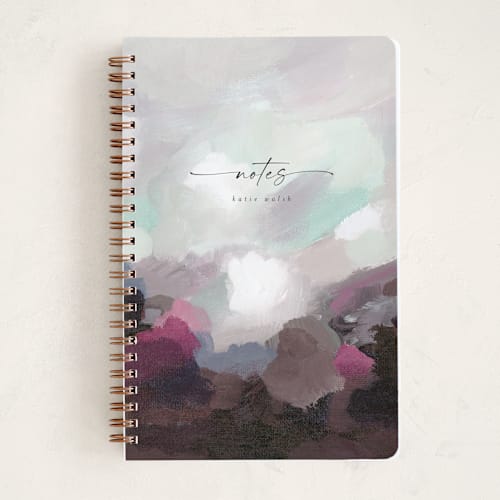 This is a sangria journals with standard by Nicole Walsh called light seeker printing on premium cover stock in notebook