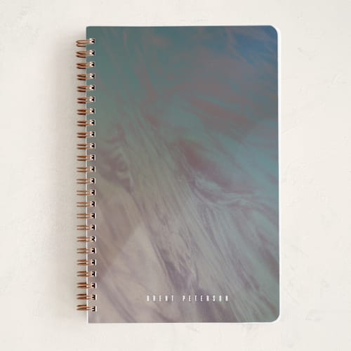 This is a ocean mist journals with standard by Eric Clegg called low tide printing on premium cover stock in notebook