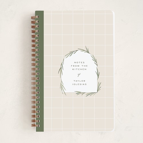 This is a oregano journals with standard by Owl and Toad called rosemary printing on premium cover stock in notebook