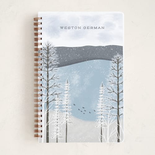 This is a ice journals with standard by Erin German called lake view printing on premium cover stock in notebook