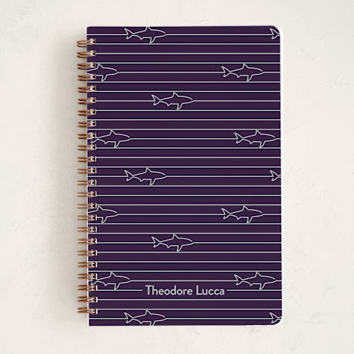 This is a mulberry journals with standard by Ro Pacifico called shark stripe printing on premium cover stock in notebook
