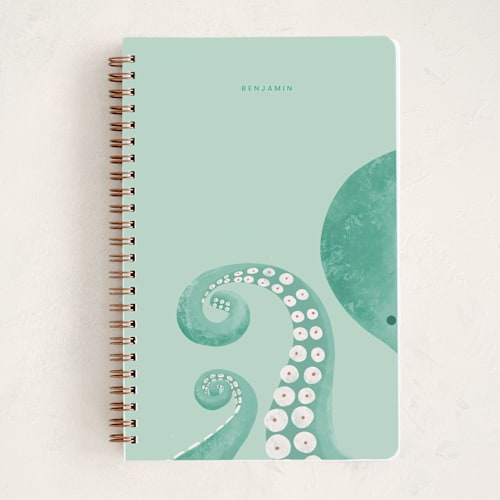 This is a mint journals with standard by Adelyn T. called mr octopus printing on premium cover stock in notebook