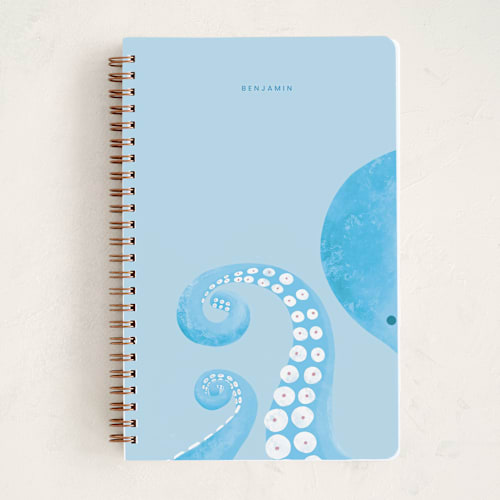 This is a sea journals with standard by Adelyn T. called mr octopus printing on premium cover stock in notebook