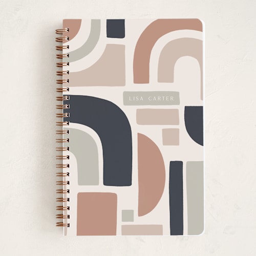 This is a zen journals with standard by Brandy Folse called abstract shapes printing on premium cover stock in notebook