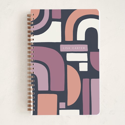 This is a vivid journals with standard by Brandy Folse called abstract shapes printing on premium cover stock in notebook