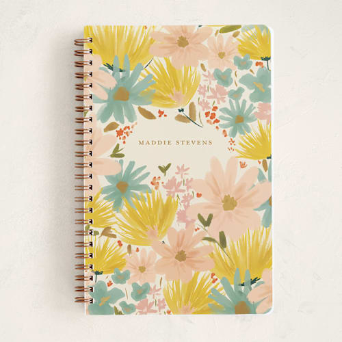 This is a salmon journals with standard by Vera Lim called sophia printing on premium cover stock in notebook