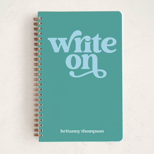 This is a carribean journals with standard by Jenna Holcomb called write on printing on premium cover stock in notebook