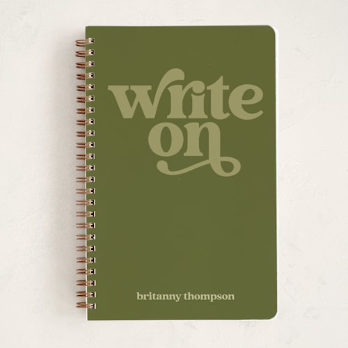 This is a cactus journals with standard by Jenna Holcomb called write on printing on premium cover stock in notebook