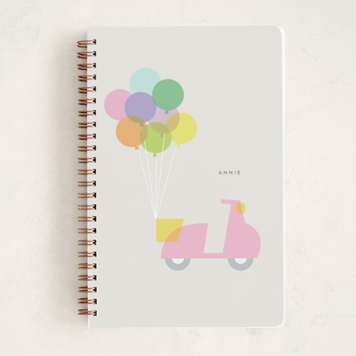 This is a carnation journals with standard by Lori Wemple called vespa printing on premium cover stock in notebook