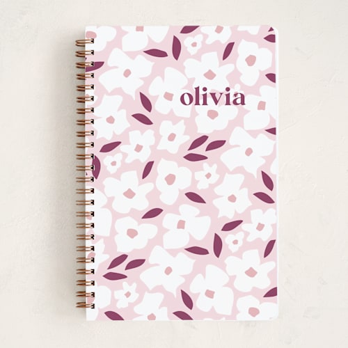 This is a rose journals with standard by Iveta Angelova called primavera printing on premium cover stock in notebook