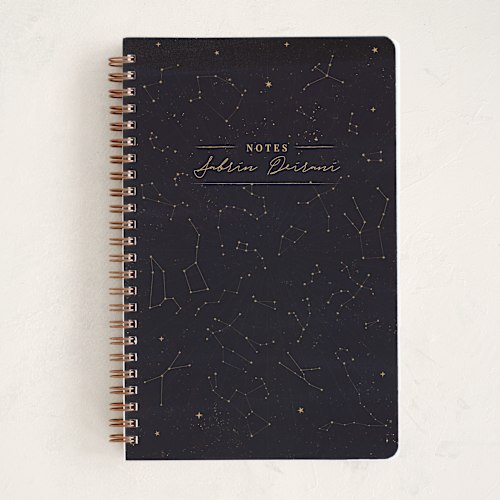 This is a galaxy journals with standard by Sabrin Deirani called star map printing on premium cover stock in notebook
