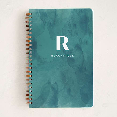 This is a teal journals with standard by chocomocacino called lagos printing on premium cover stock in notebook
