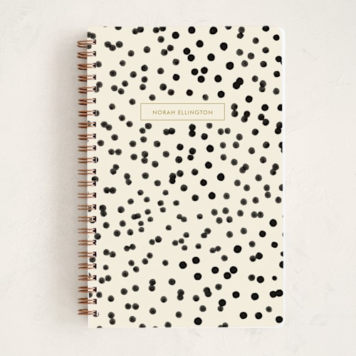 This is a sugar journals with standard by Nadia Hassan called hello dotty printing on premium cover stock in notebook